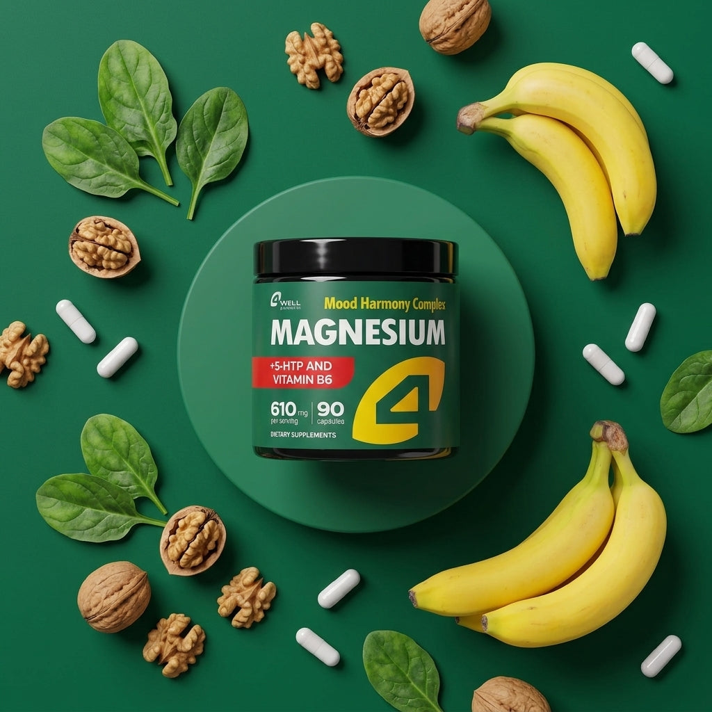 4Well Magnesium Advanced Complex 610mg - Mood Harmony and Sleep Formula